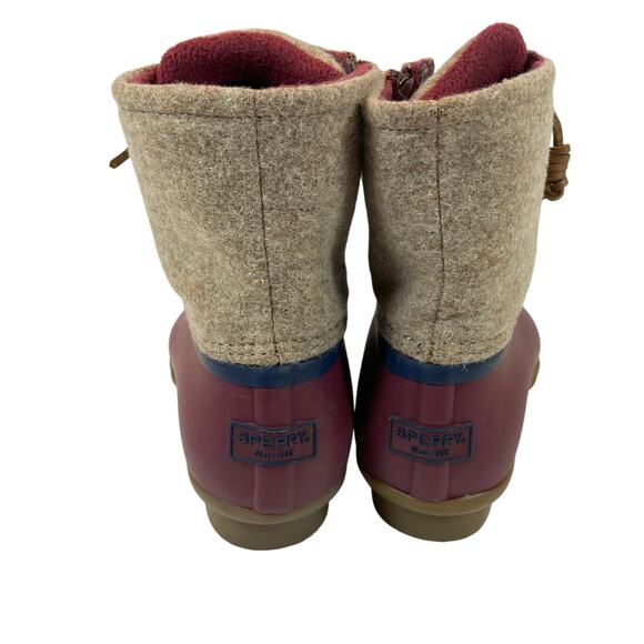 Sperry Top Sider Wool Saltwater Duck Boots Women's Size 8 - Picture 3 of 9